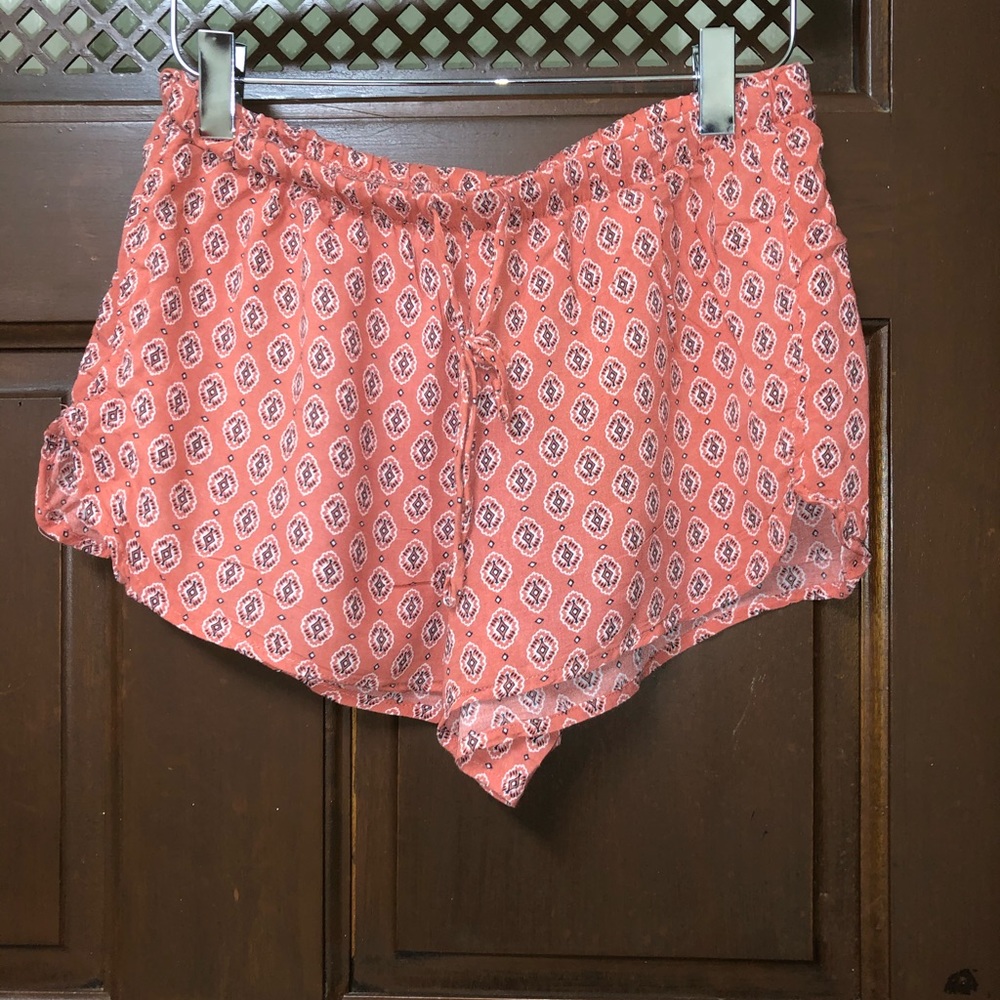 patterned pajama shorts
